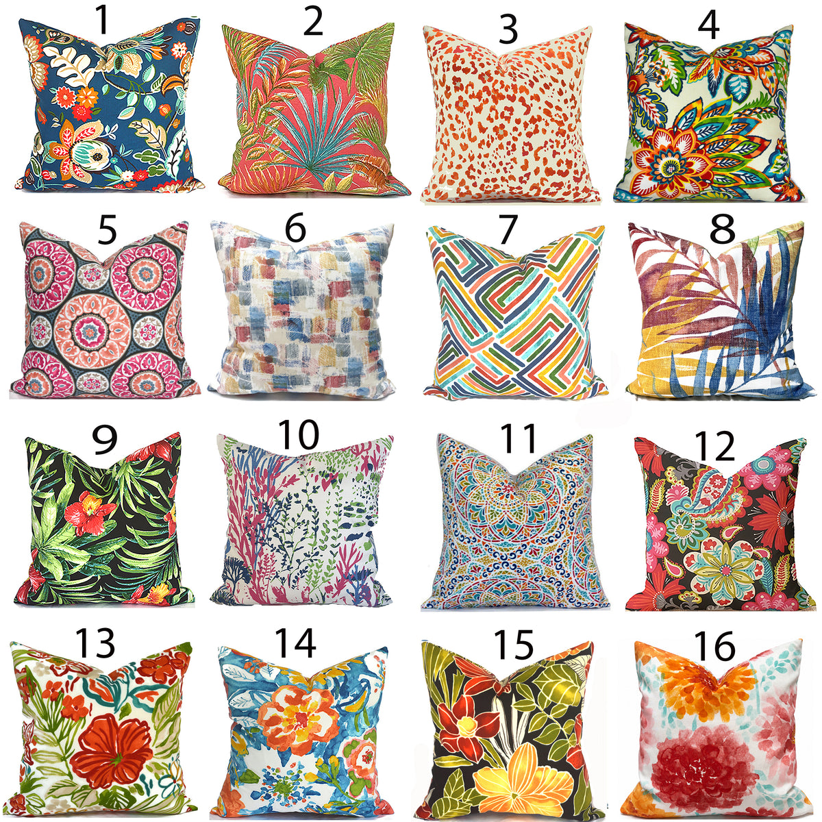 Mix & Match - Outdoor Pillow Covers-Our Pillow Studio