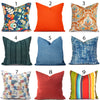 ORANGE & BLUE Outdoor Pillow Covers