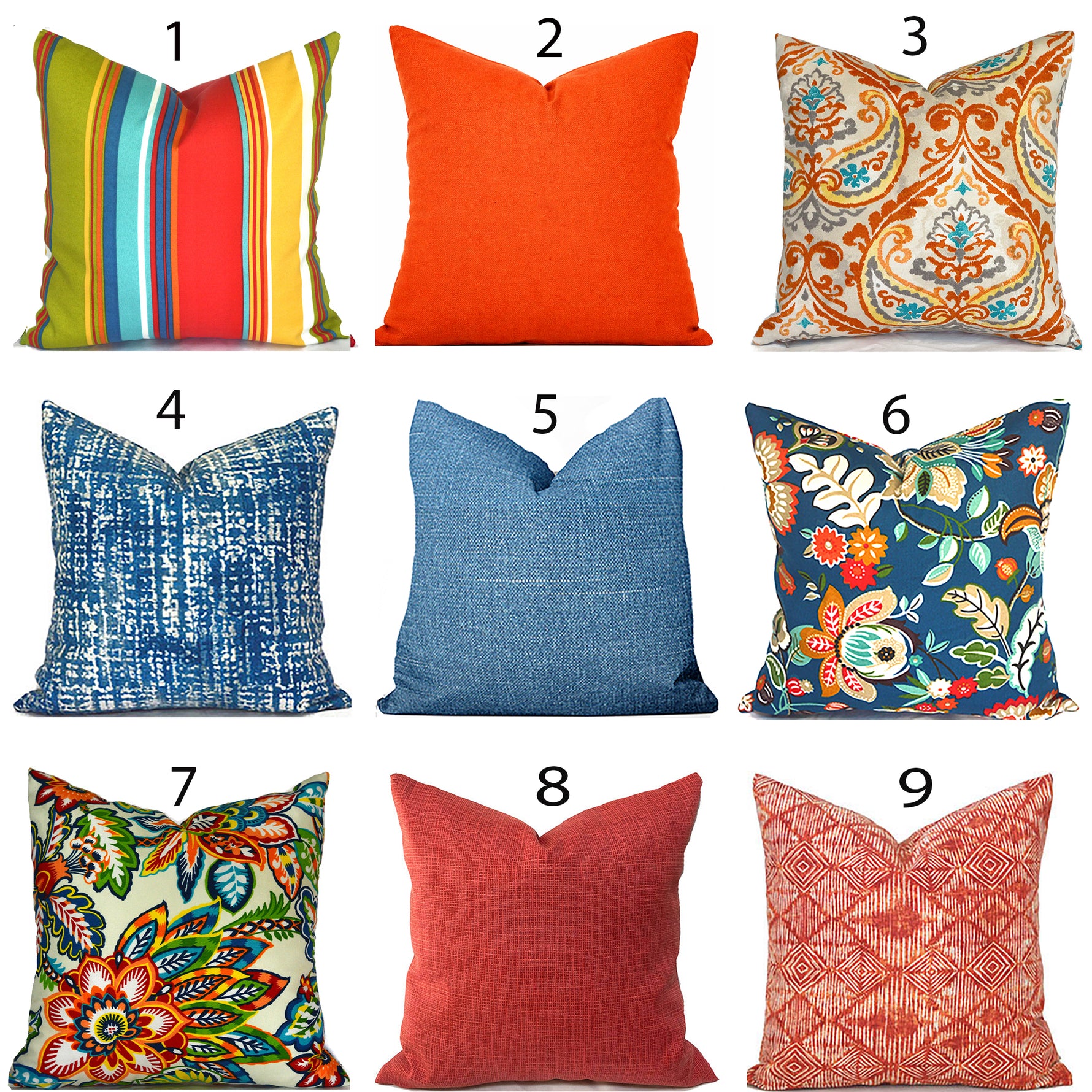 Mix & Match - Outdoor Pillow Covers-Our Pillow Studio