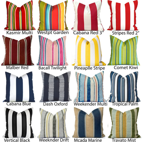 OUTDOOR CUHION COVERS <br> Any Size Any Fabric
