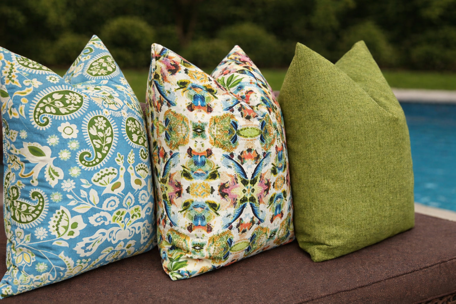 PERUVIAN CRAFT TURQUOISE - Outdoor Pillow Cover-Our Pillow Studio
