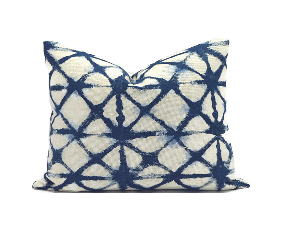 SHIBORI NET DENIM Indoor Pillow Cover