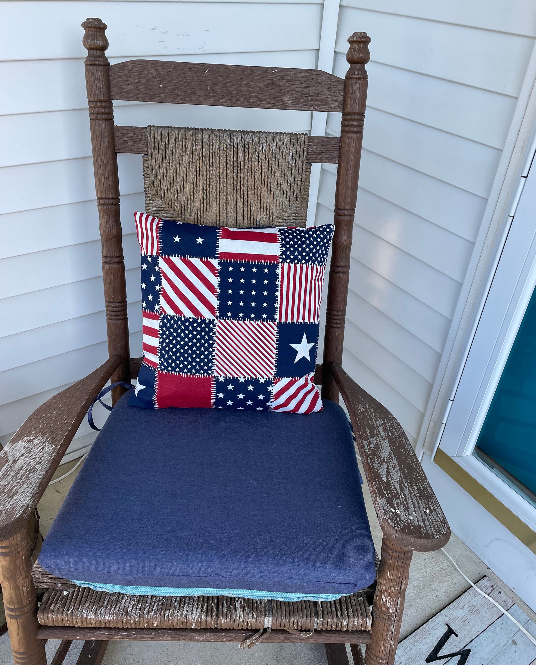 STARPATCH Navy - Outdoor Pillow Cover-Our Pillow Studio