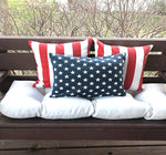 CABANA RED - Outdoor Pillow Cover-Our Pillow Studio