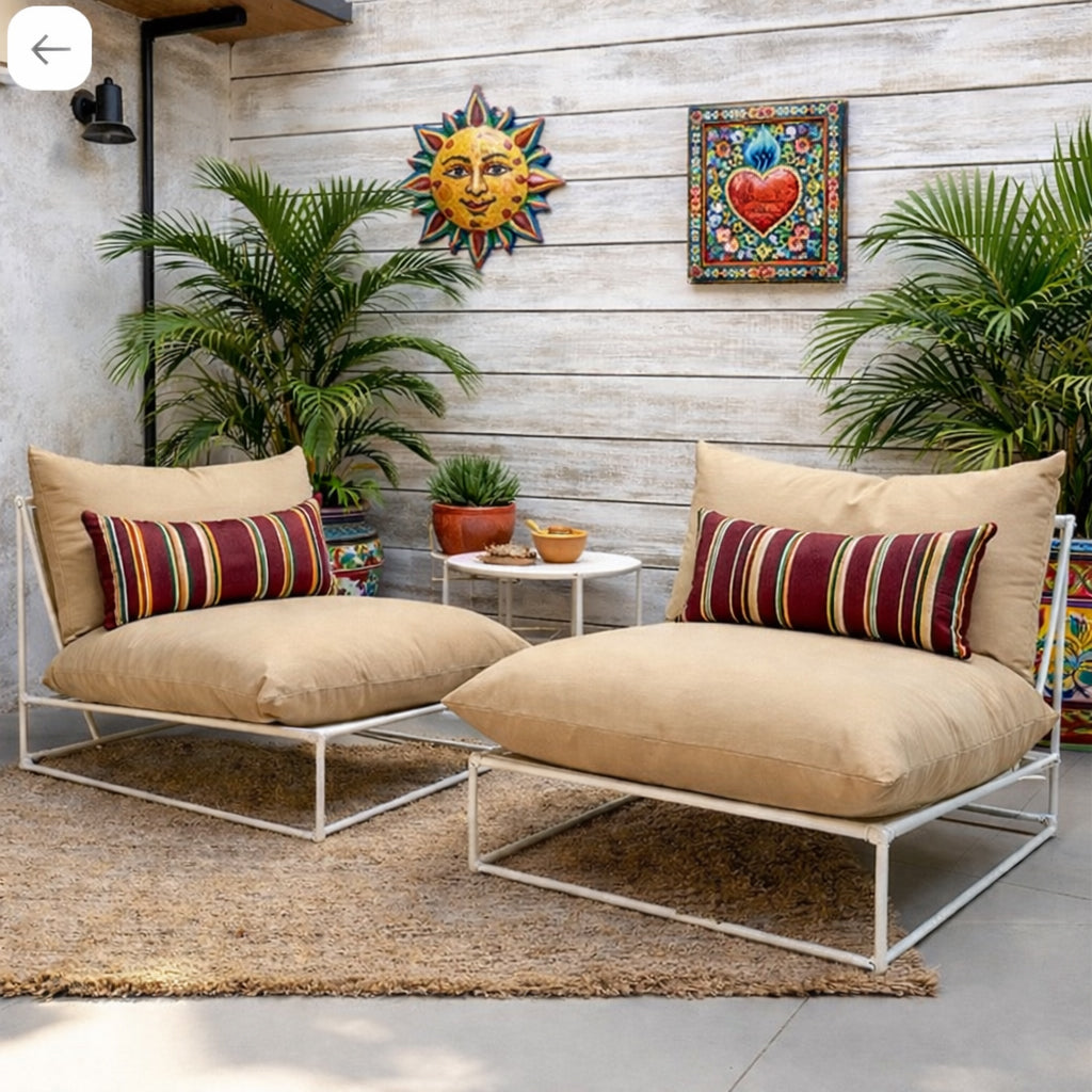SUNDECK TAN Outdoor Pillow Covers