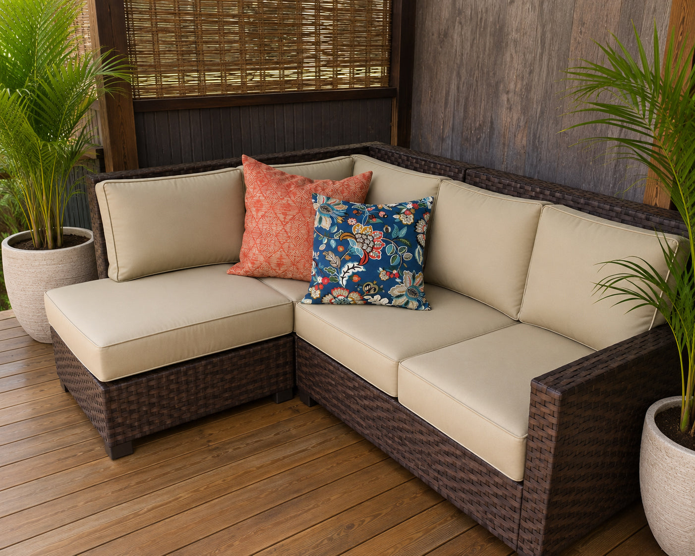 TELFAIR PEACOCK Outdoor Pillow Cover
