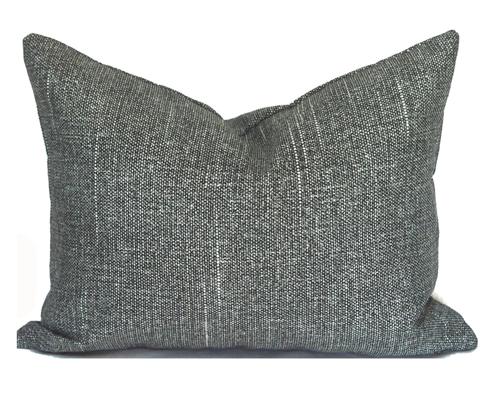 TORY CHARCOAL - Outdoor Pillow Cover-Our Pillow Studio