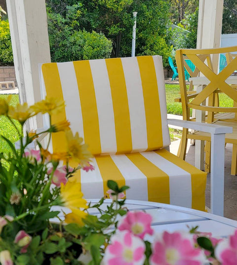 OUTDOOR CUHION COVERS <br> Any Size Any Fabric