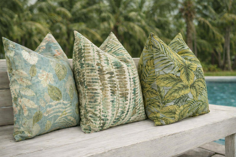 WATERMARK LEAF - Outdoor Pillow Cover-Our Pillow Studio