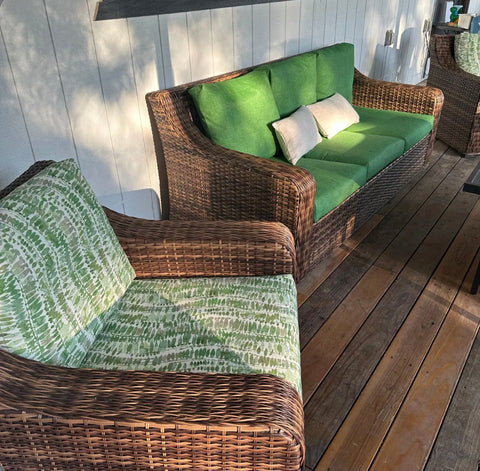 WATERMARK LEAF <br> Outdoor Pillow Cover