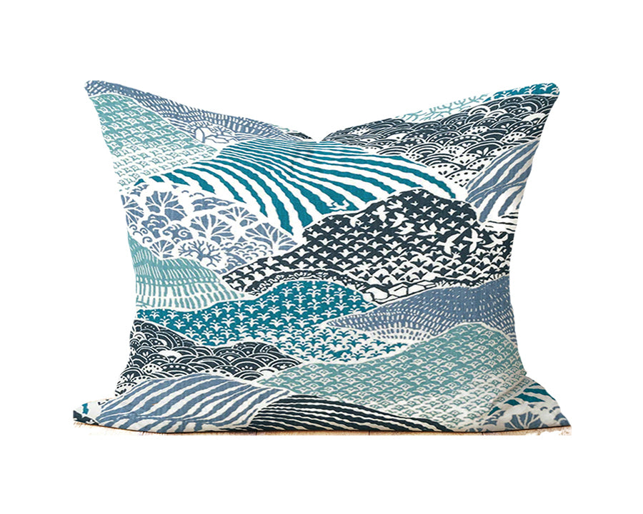 WINDSOR INDIGO - Indoor Pillow Covers-Our Pillow Studio