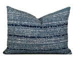 CAINE NAVY <br> Outdoor Pillow Cover-Our Pillow Studio