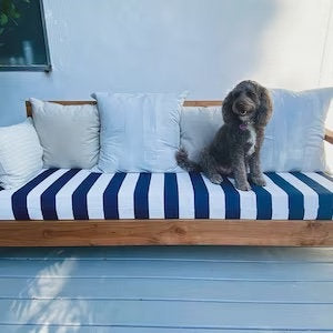 Day Bed / Cushion Covers / Waterfall Knife Edge Boxed Style / All Sizes / Choose Any Fabric From Our Studio