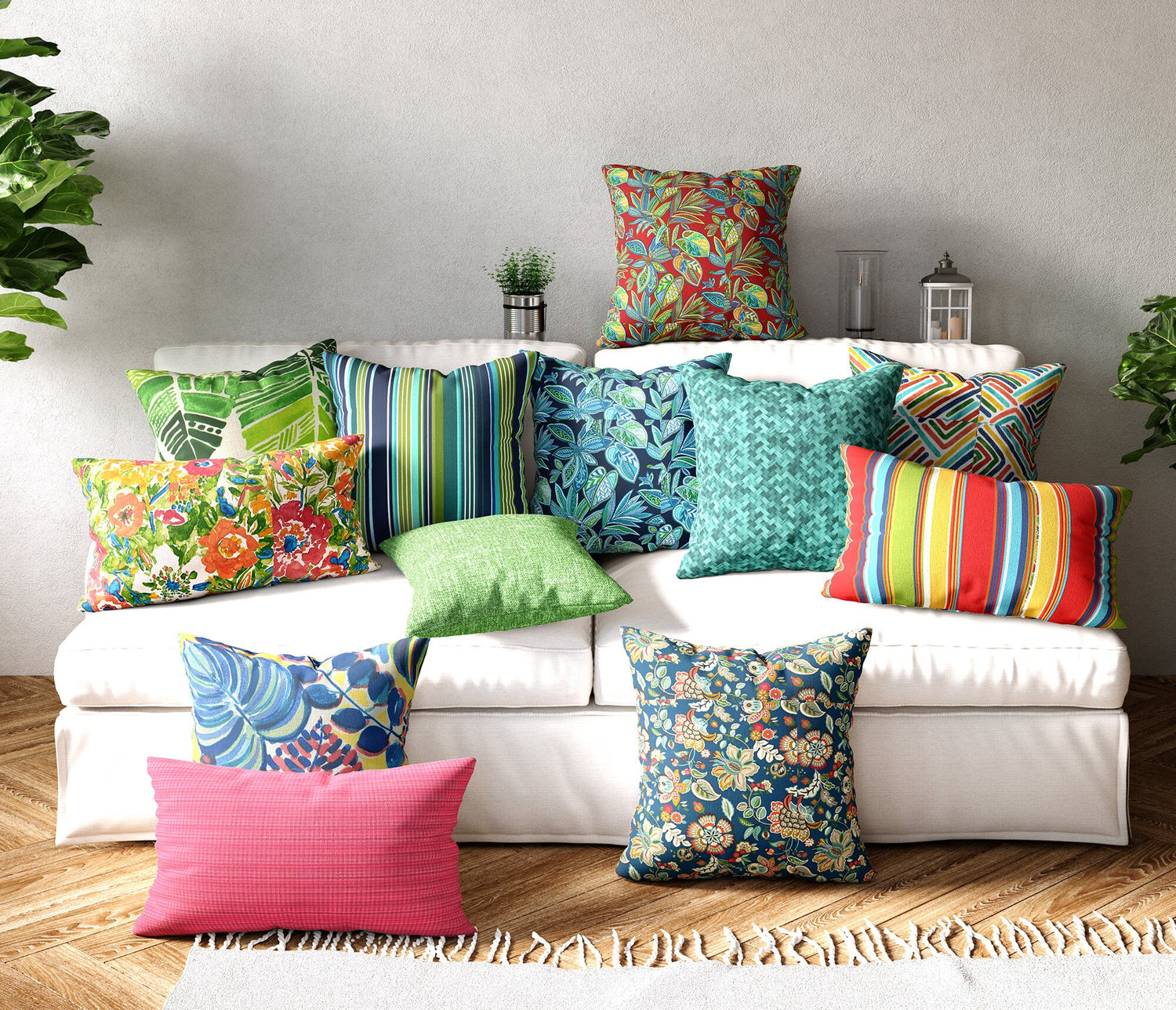Outdoor Pillow Covers Transform your Home Decor Blue Designer Style Mixes Ocean